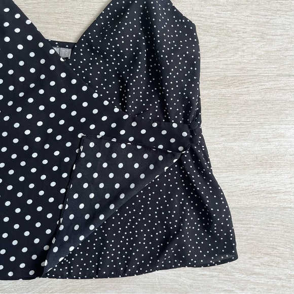ASOS black and white polka dot cami top blouse. NWOT. Size 2. - Picture 3 of 5